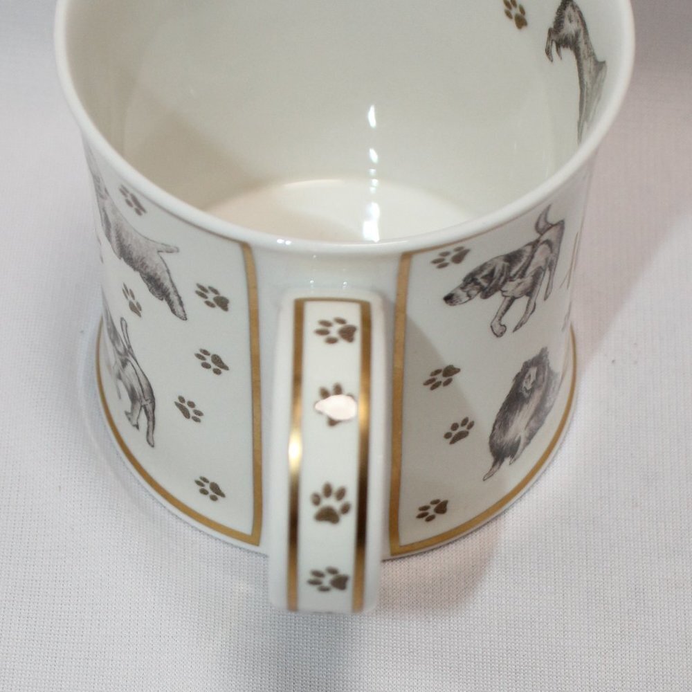 Harrods Teacup w/Large Dog Breeds Knightbridge Fine Bone China Made in England - Picture 3 of 11